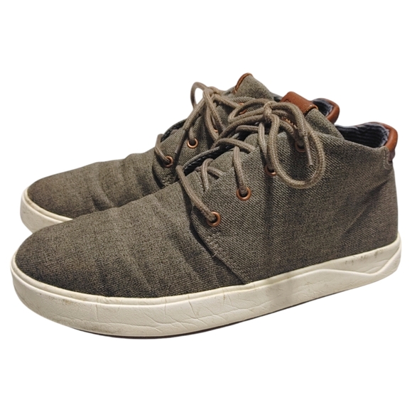 Olukai Nānā Hele Wai‘apo Water-Resistant Gray High Top Sneakers Men's Size 8 - Picture 3 of 10